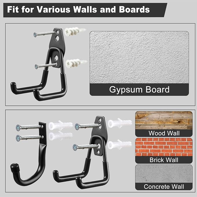 Garage Hooks, Heavy Wall Mount Duty Hooks - Image 5
