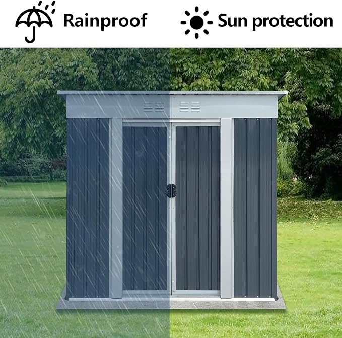 6x4 FT Outdoor Storage Shed - Image 5