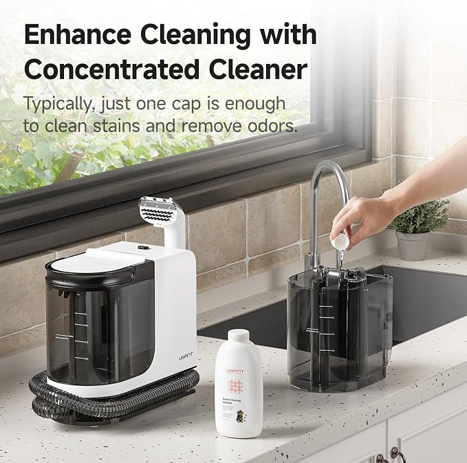 uwant Portable Carpet Cleaner 18Kpa Powerful Suction Spot Upholstery Cleaner - Image 8