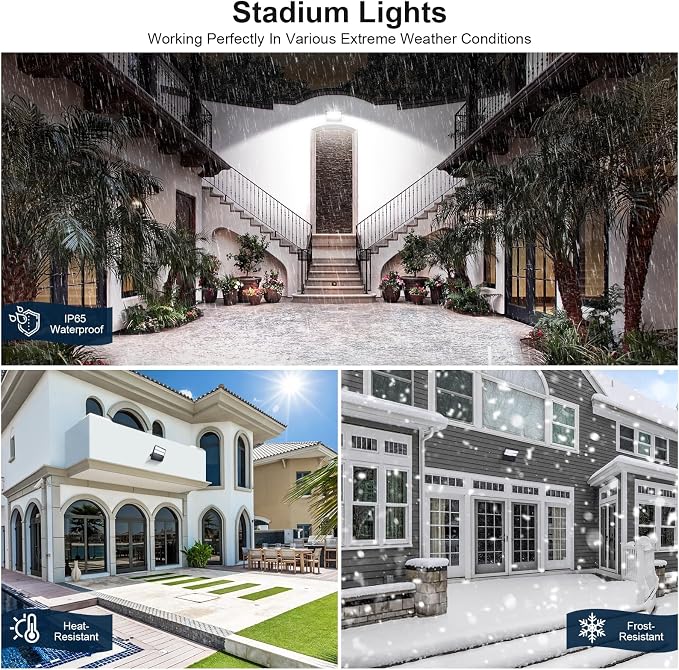 LED Stadium Lights, Extremely Bright 36000 Lumen Outdoor Stadium Flood Light - Image 3