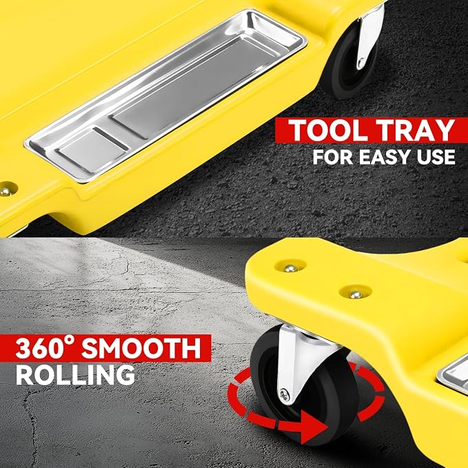 Auto Dynasty 40 Inches Mechanic Creeper, Automotive Garage Repair Low Profile - Image 4