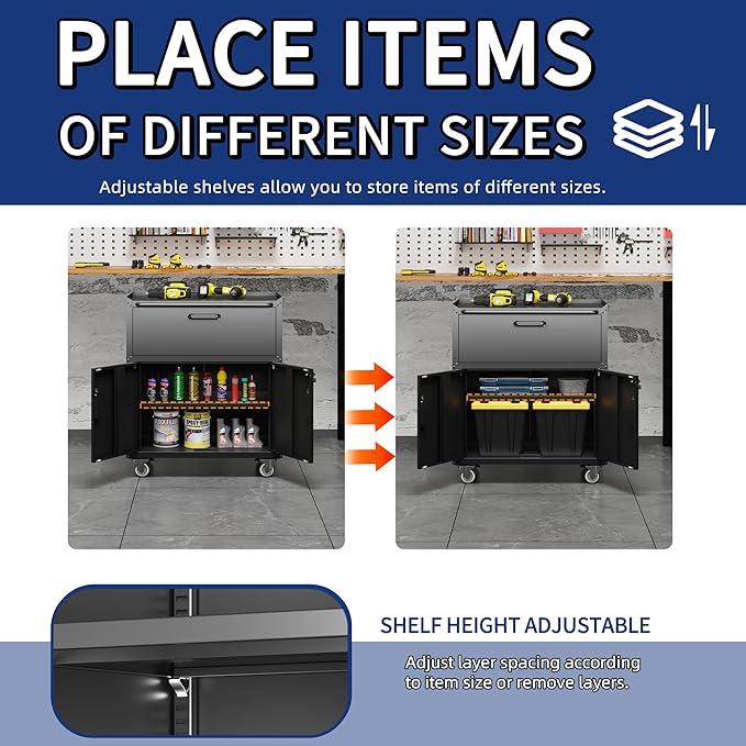 Metal Garage Storage Cabinet - Image 6
