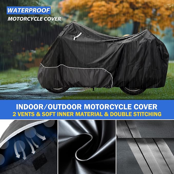 Motorcycle Cover for Harley Davidson Touring Models Road Glide Limited - Image 4