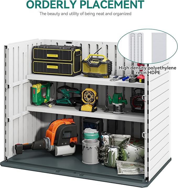 YITAHOME Resin Storage Shed Shelves - Image 3