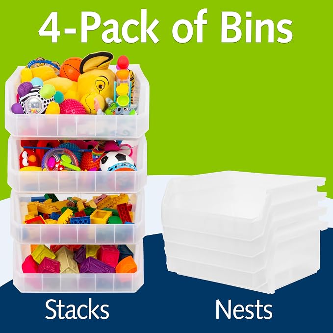 Plastic Containers for Organizing and Storage Bins for Closet, Garage or Pantry - Image 2