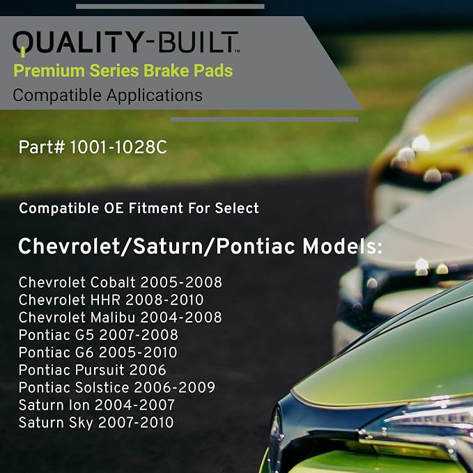 Premium Ceramic Front Brake Pads Compatible - Image 3