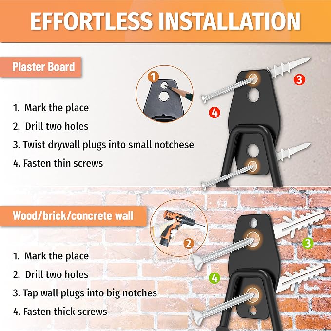 HUHOLE 14PC Garage Hooks Heavy Duty, Utility Garage Storage Hooks, Wall Mount - Image 6