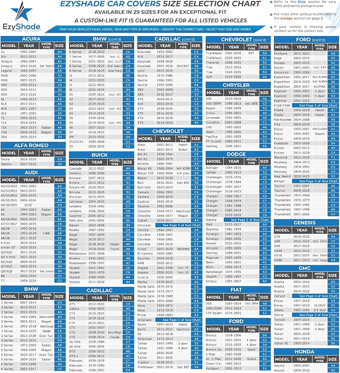 EzyShade 10-Layer Truck Cover Waterproof All Weather. See Vehicle Size-Chart - Image 4