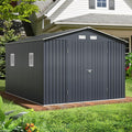 Breezz Outdoor Storage Shed 10 x 12 ft. Utility Tool Shed Metal Storage Garden by BreezZ