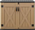 DWVO Outdoor Storage Shed, Weatherproof Resin, 35 Cu Ft Capacity, Horizontal by DWVO
