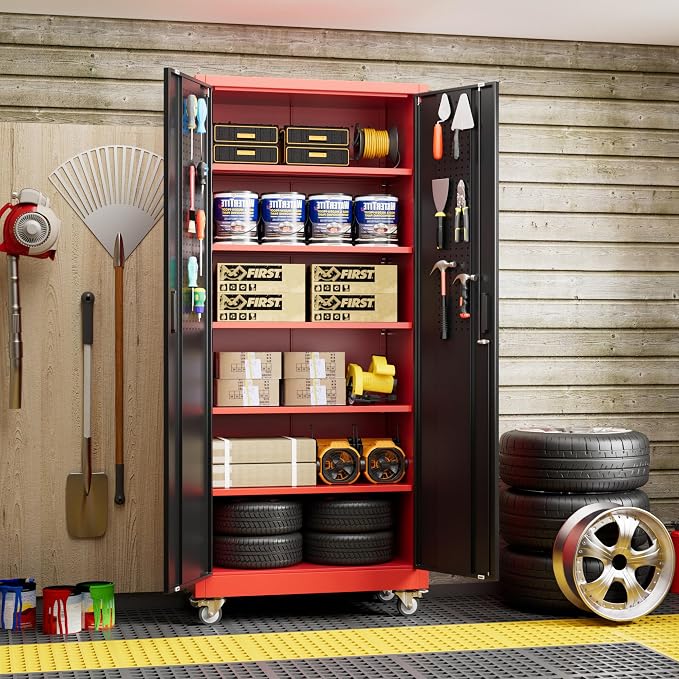 71" H×32" W×16" D Garage Storage Cabinet - Image 9