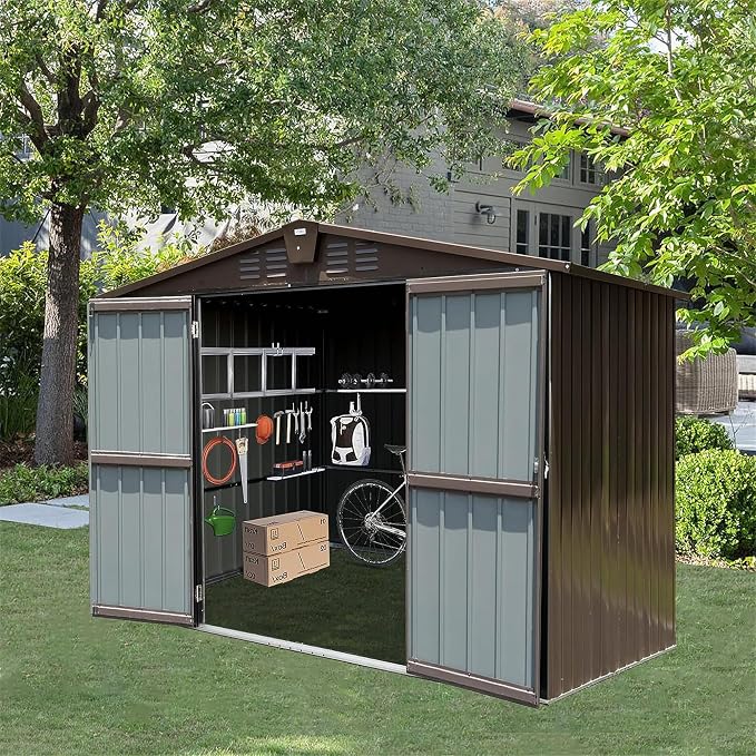 IKERY Metal Storage Shed - Image 7