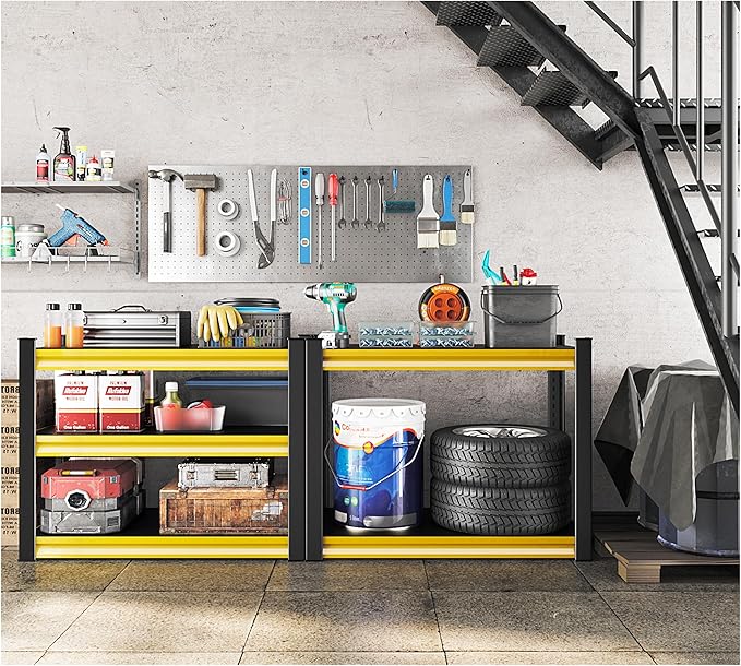 40" W Garage Shelving Heavy Duty, 1500LBS Loads Adjustable Garage Storage - Image 2