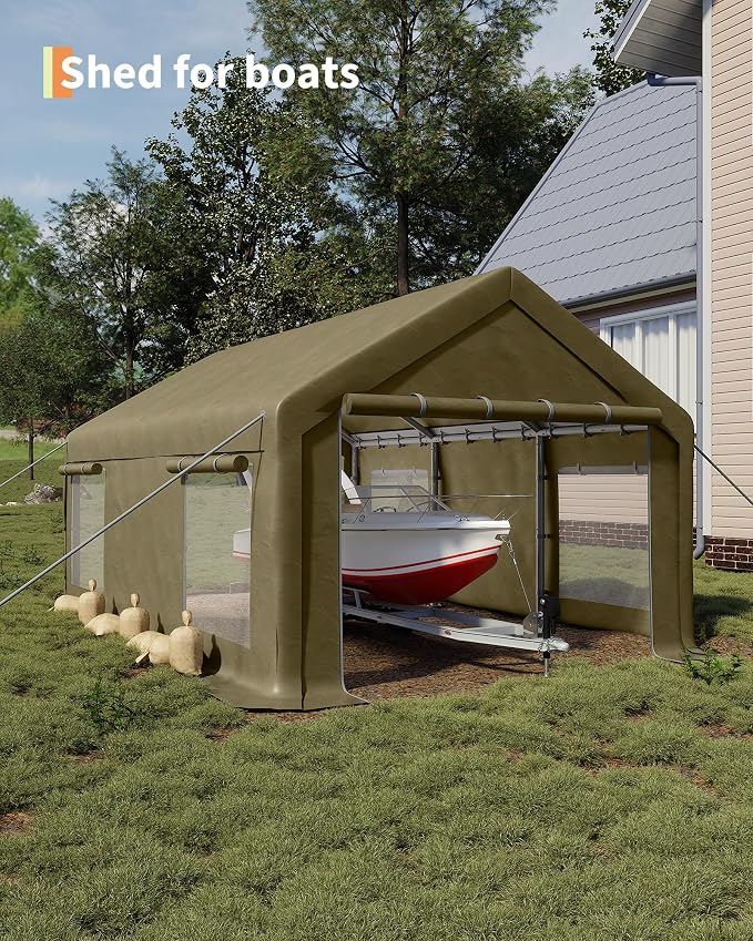 10x20 Ft Carport, Car Port - Image 5