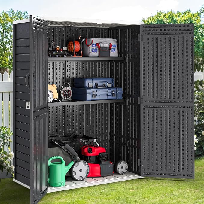 YITAHOME 2-Piece Metal Storage Shed Shelves - Image 9