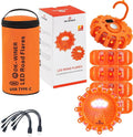 LED Road Flares 6Pack Roadside Emergency car kit Emergency Road Flares Kit by DK-WINER
