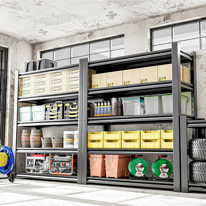 Garage Shelving Unit, Heavy Duty 5 Tier Storage Shelf, Industrial Utility - Image 2