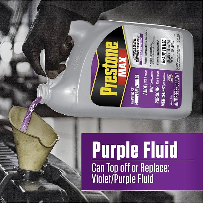 Prestone MAX Euro Violet 50/50 Antifreeze Automotive Coolant, Pack of One - Image 5