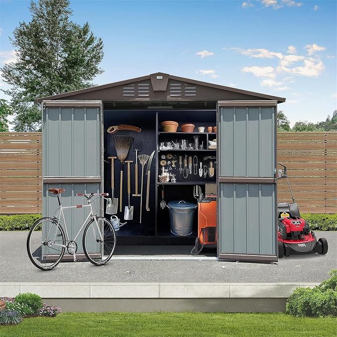 IKERY Metal Storage Shed - Image 8
