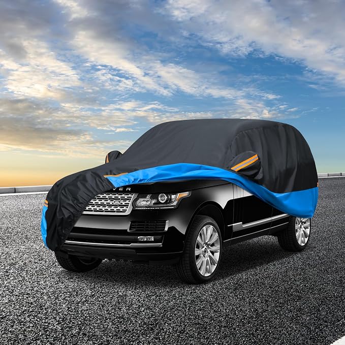 Car Cover Waterproof All Weather Outdoor Windproof Dustproof UV Protection Fit - Image 7