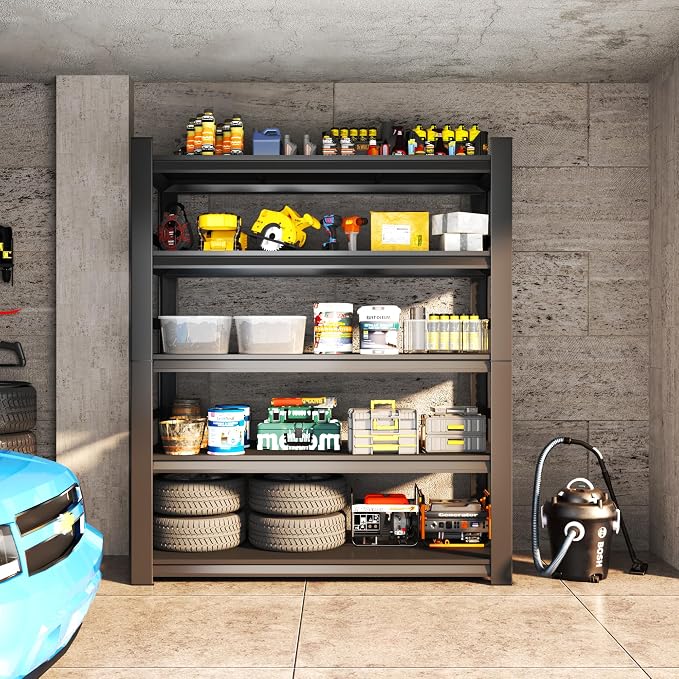 Heavy Duty Garage Shelving, 3000 lbs Load Capacity, Sturdy Steel Metal Shelves - Image 2