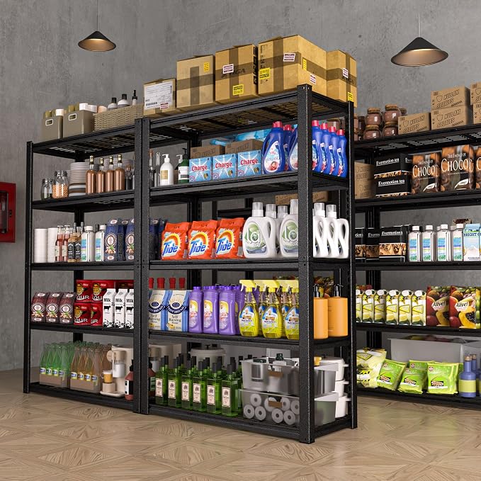 MUPATER 48" W x 20" D x 72" H Metal Storage Shelves, Garage Shelving Unit - Image 2