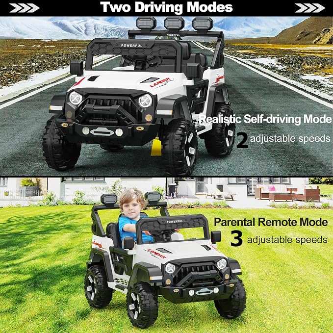 Kids Electric Vehicle, 12V Battery Powered Ride On Car - Image 3