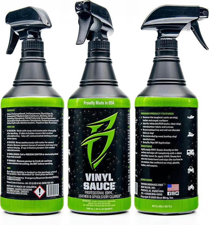 Boat Bling Vinyl Sauce Premium Vinyl and Leather Cleaner, - Image 2