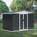 6x8 FT Outdoor Storage Shed, Metal Garden Shed by BNSPLY
