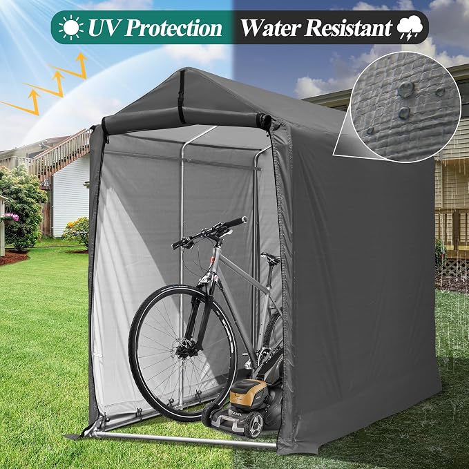 6 x 3ft Outdoor Cycle Storage Shelter - Image 3
