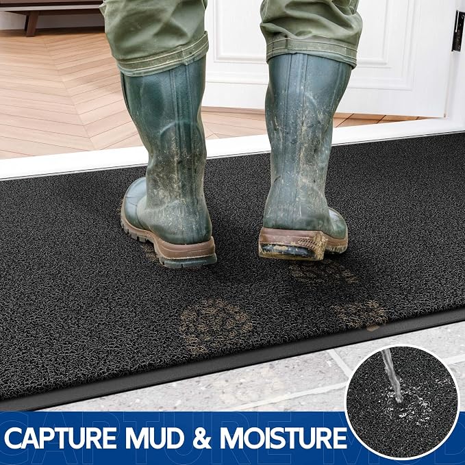 Sturdy Front Door Mat, Fade Resistant, Waterproof Low Profile Entry Mat - Image 2