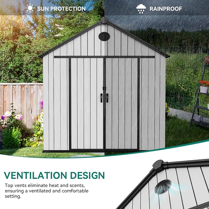 YITAHOME 8x16 FT Outdoor Storage Shed - Image 5