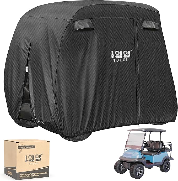 10L0L 4 Passenger Golf Cart Cover by 10L0L