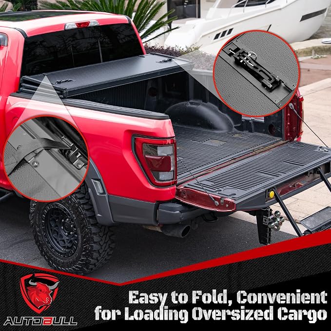 Hard Top Tri Fold tonneau Cover Compatible - Image 4