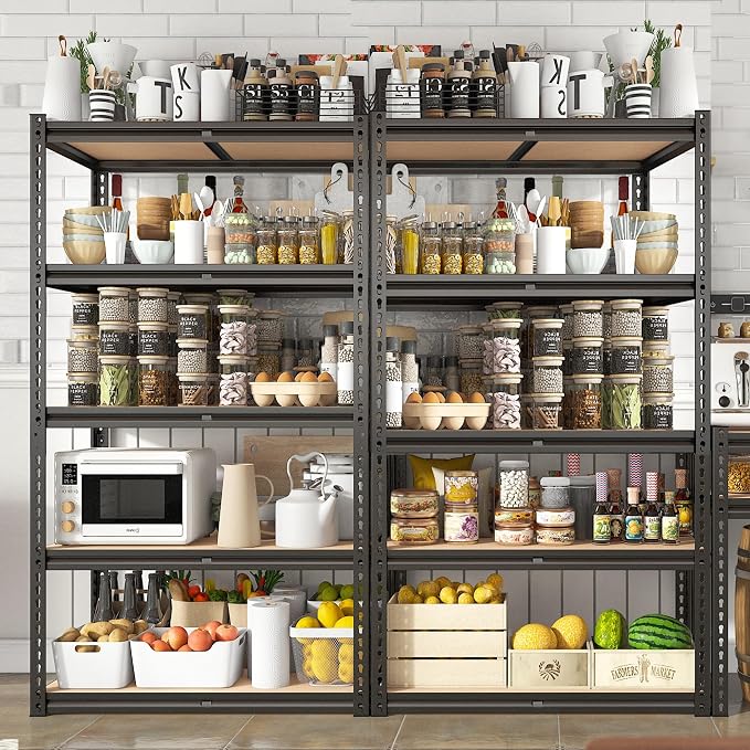 REIBII 2020LBS Storage Shelves 5 Tier Garage Shelving Heavy Duty, Adjustable - Image 8