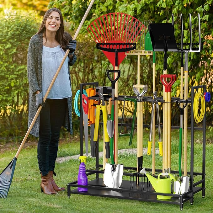 Garden Tool Rack Organizer for Garage Yard Tool Storage, Garden Tools Storage - Image 6