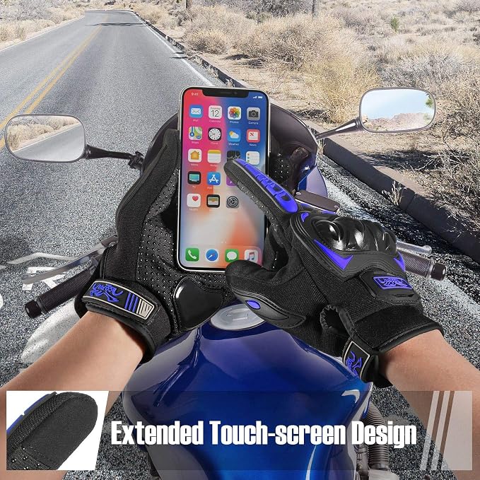 COFIT Motorcycle Gloves Breathable, Touchscreen Motorbike Gloves Anti-Slip - Image 3