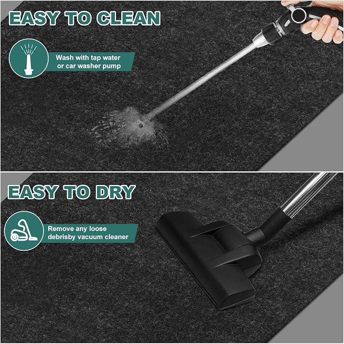 29" x 36" Oil Drip Mat for Garage Driveway, Reusable Rubber Floor Oil Spill - Image 4