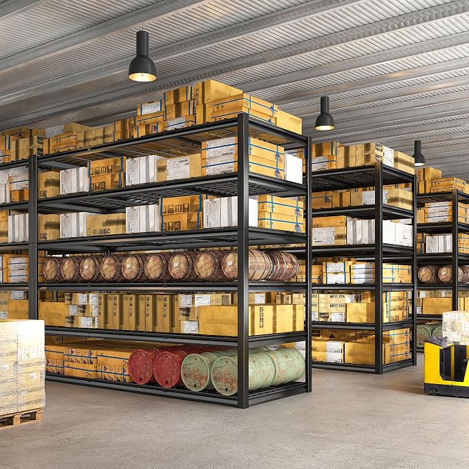 REIBII 60" W Garage Shelving, 2900LBS Storage Shelves, 6 Tier Heavy Duty - Image 9