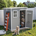 UDPATIO Resin Storage Shed 6 x 6 FT, Outdoor Garden Sheds by UDPATIO