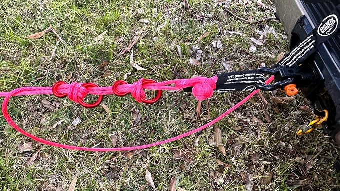 DOWN UNDER OUTDOORS Heavy Duty Game/Log/4x4 Recovery Kit, Deer Drag, 550 ft of - Image 8