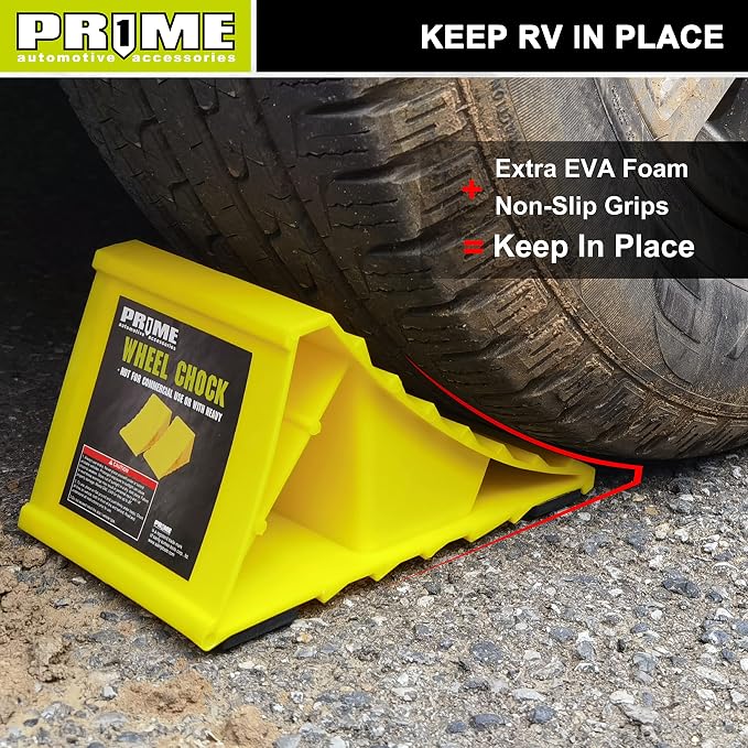 PR1ME Wheel Chocks with Non-Slip Base - Image 6