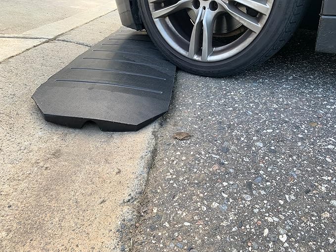 – Driveway Curb Ramps – Low Profile Car Ramps – 3 Piece Expandable Set – Made - Image 7