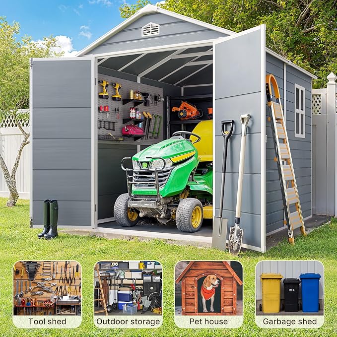 Gizoon 8x6 FT Outdoor Storage Shed - Image 8