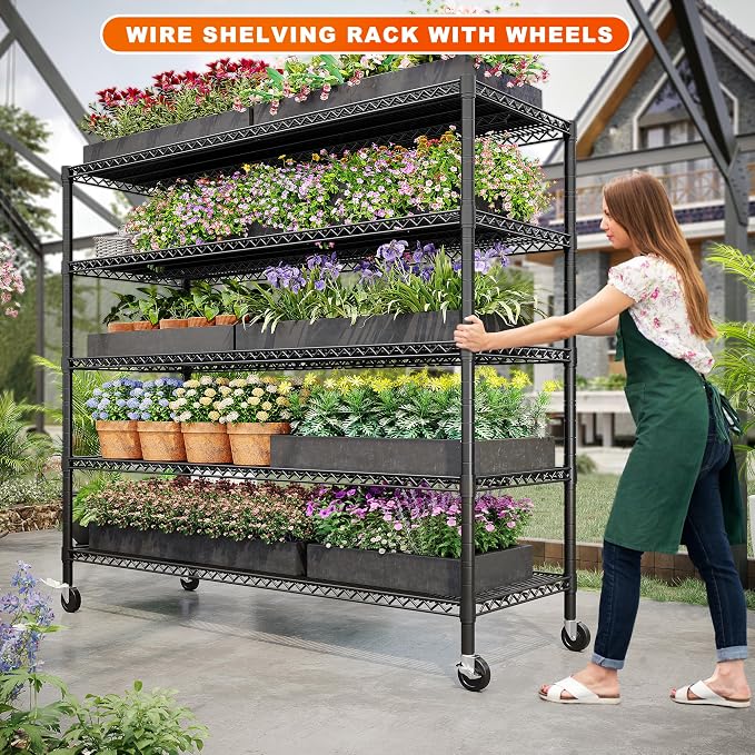 REIBII 85.7"H Storage Shelves 2998LBS Metal Shelving Units - Image 7
