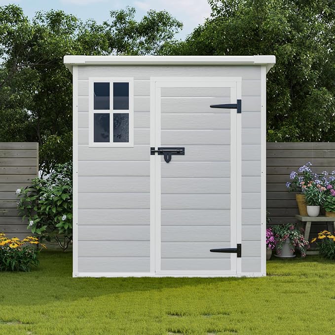 6x6 FT Outdoor Storage Resin Shed - Image 8