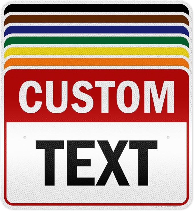 Custom Sign, Custom Sign for Business, Indoor/Outdoor use. 18x24 Inches by MySignCenter