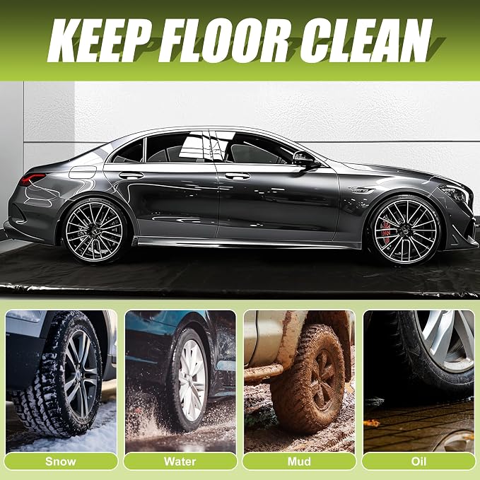 Garage Floor mat for SUV/Truck Containment Garage Car Mat for Snow Mud Rain - Image 5