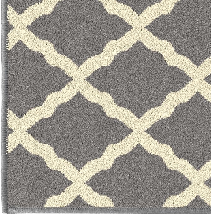 Ottomanson Rugs for Entryway 2'3" x 3' Non Slip Trellis Small Area Rugs Durable - Image 8