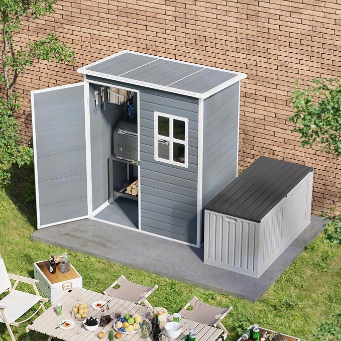 Gizoon 5x3 FT Outdoor Storage Shed - Image 9